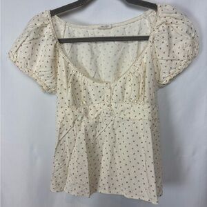 💛brandy melville floral blair top